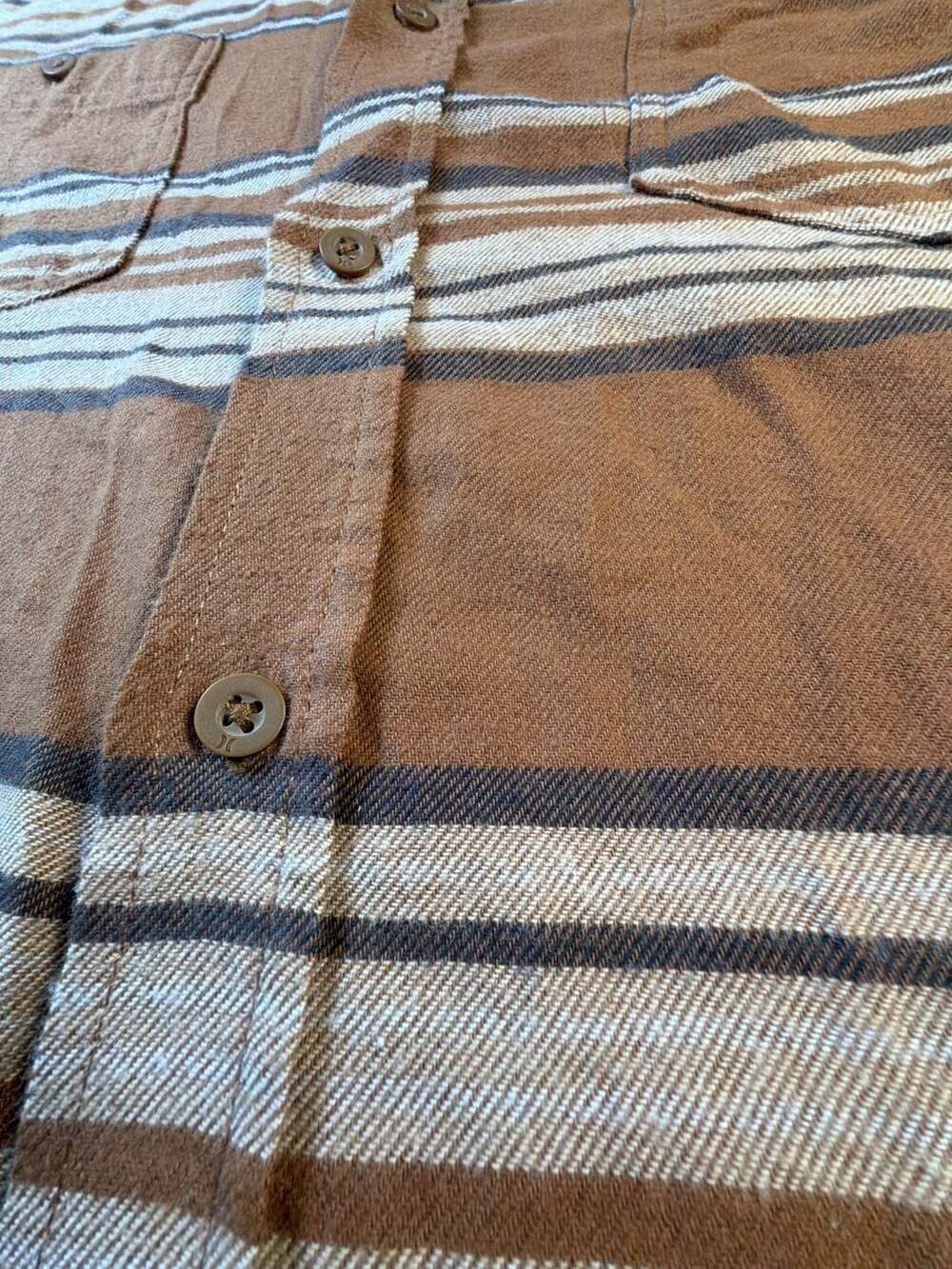 Hurley Portland Organic Long Sleeve Brushed Flannel Button Up Shirt - Picture 4 of 10